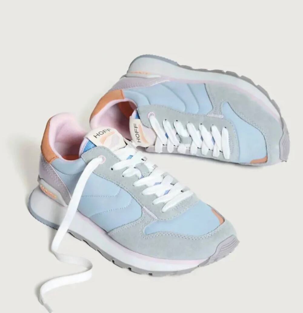 Hoff Myra Tennis Shoe Sneaker Size 8.5 Light Blue GRay